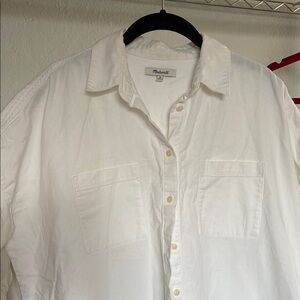 MADEWELL White Cotton Camp Shirt